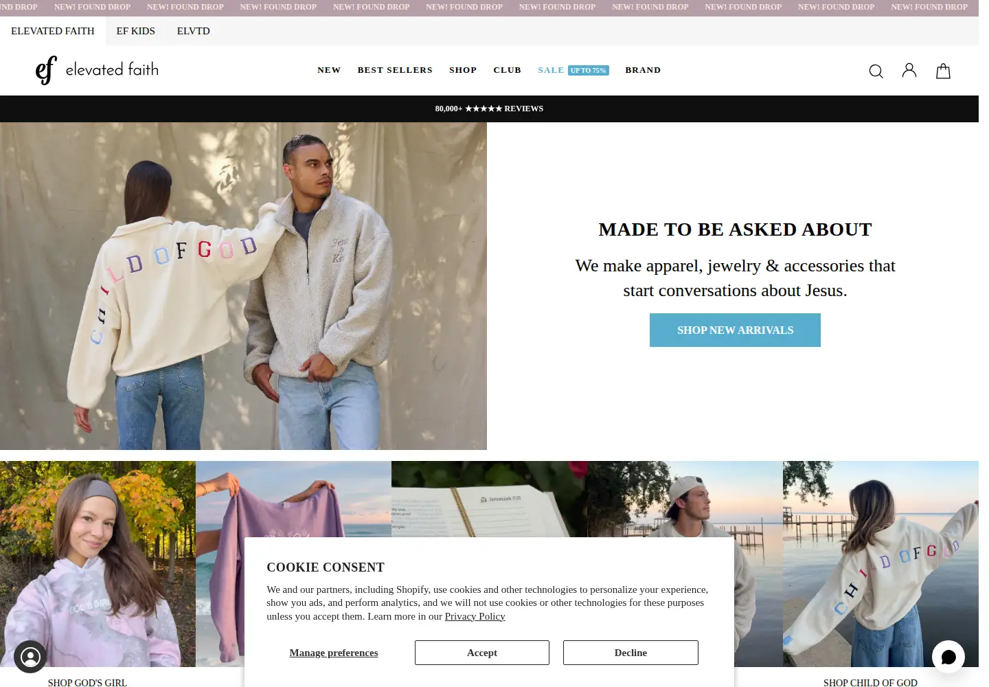 Screenshot of elevatedfaith.com