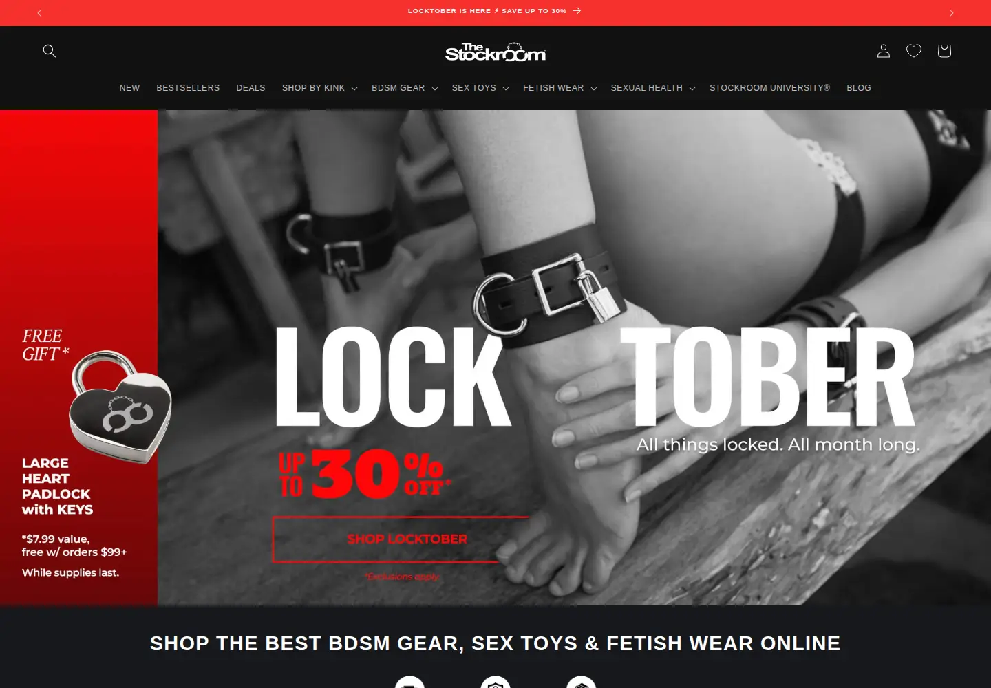 Screenshot of stockroom.com