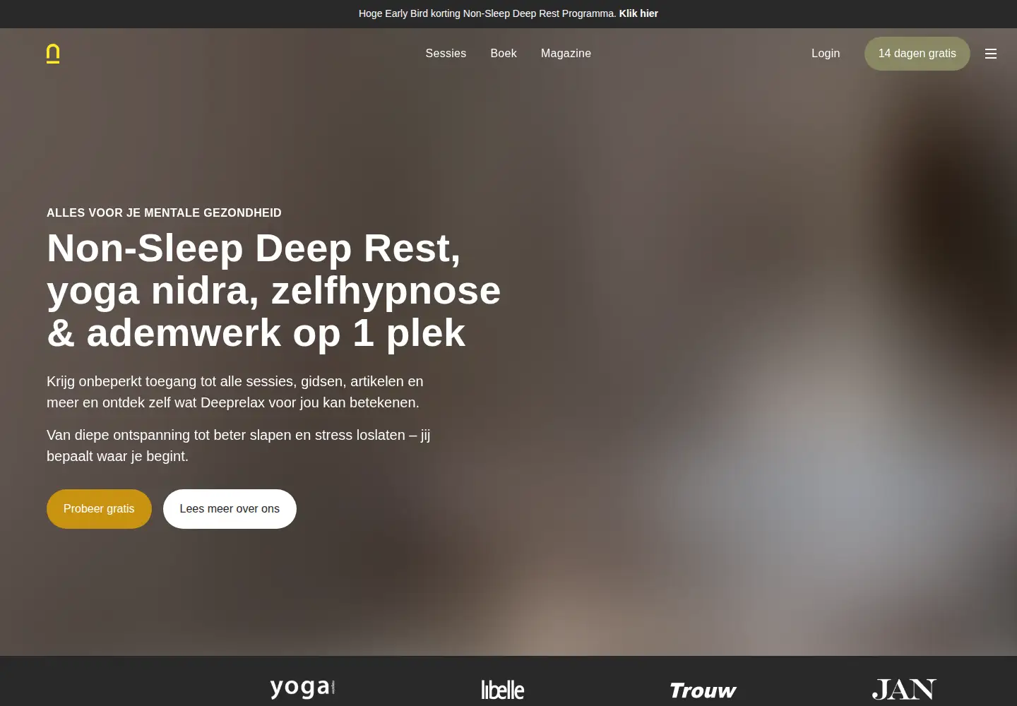 Screenshot of houseofdeeprelax.com