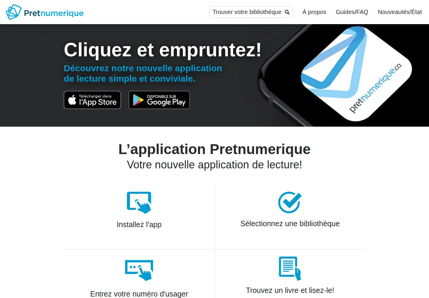 Screenshot of pretnumerique.ca