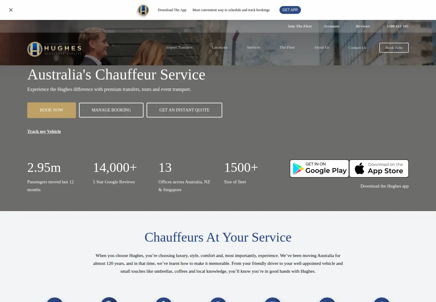 Screenshot of hughes.com.au