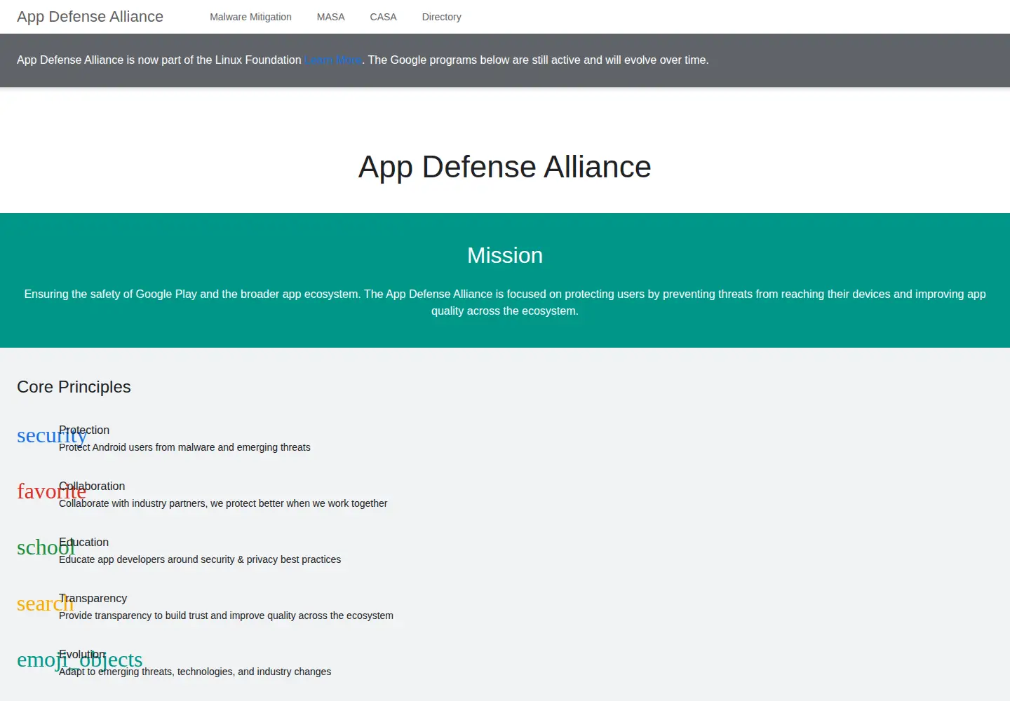 Screenshot of appdefensealliance.dev