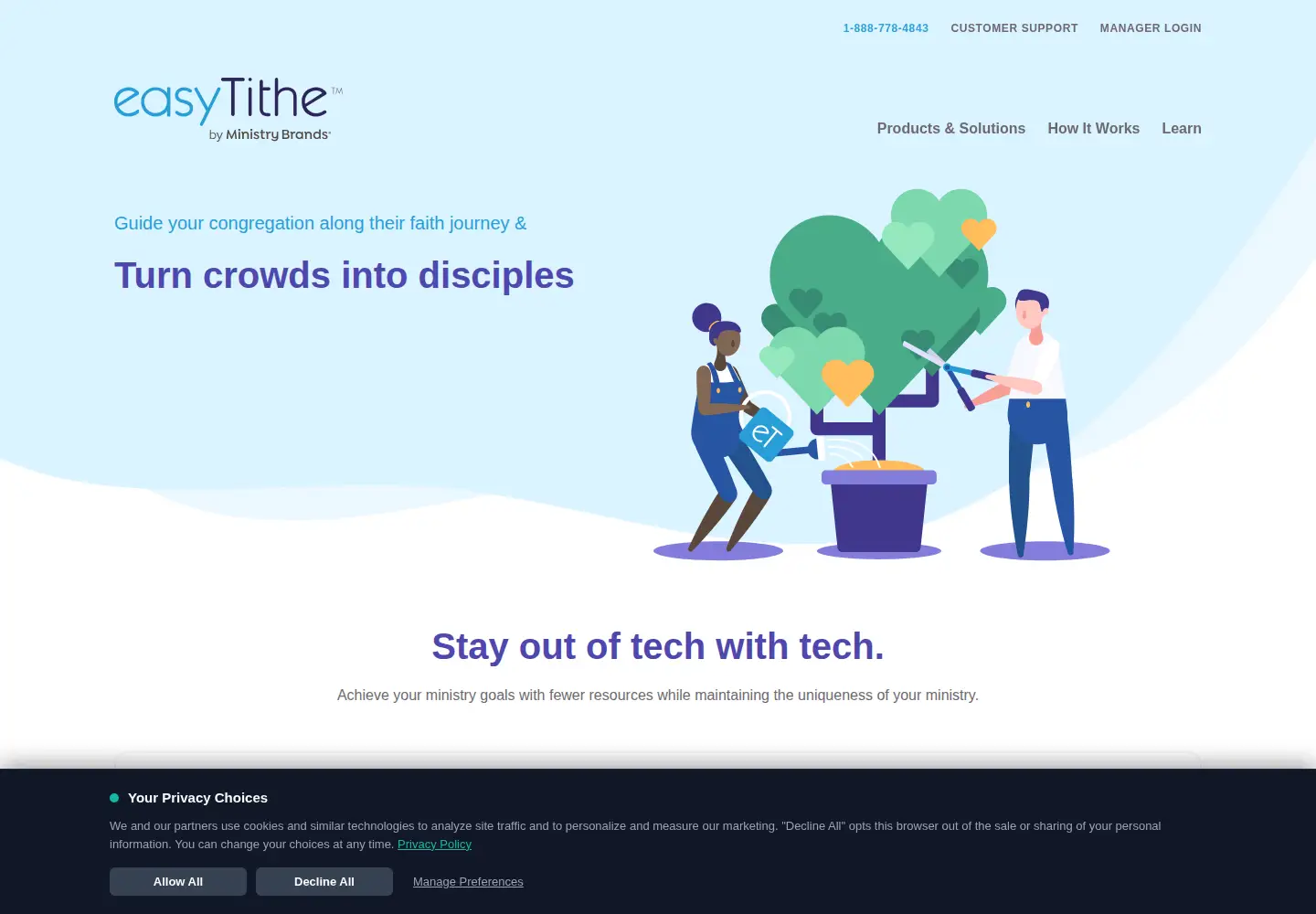Screenshot of easytithe.com