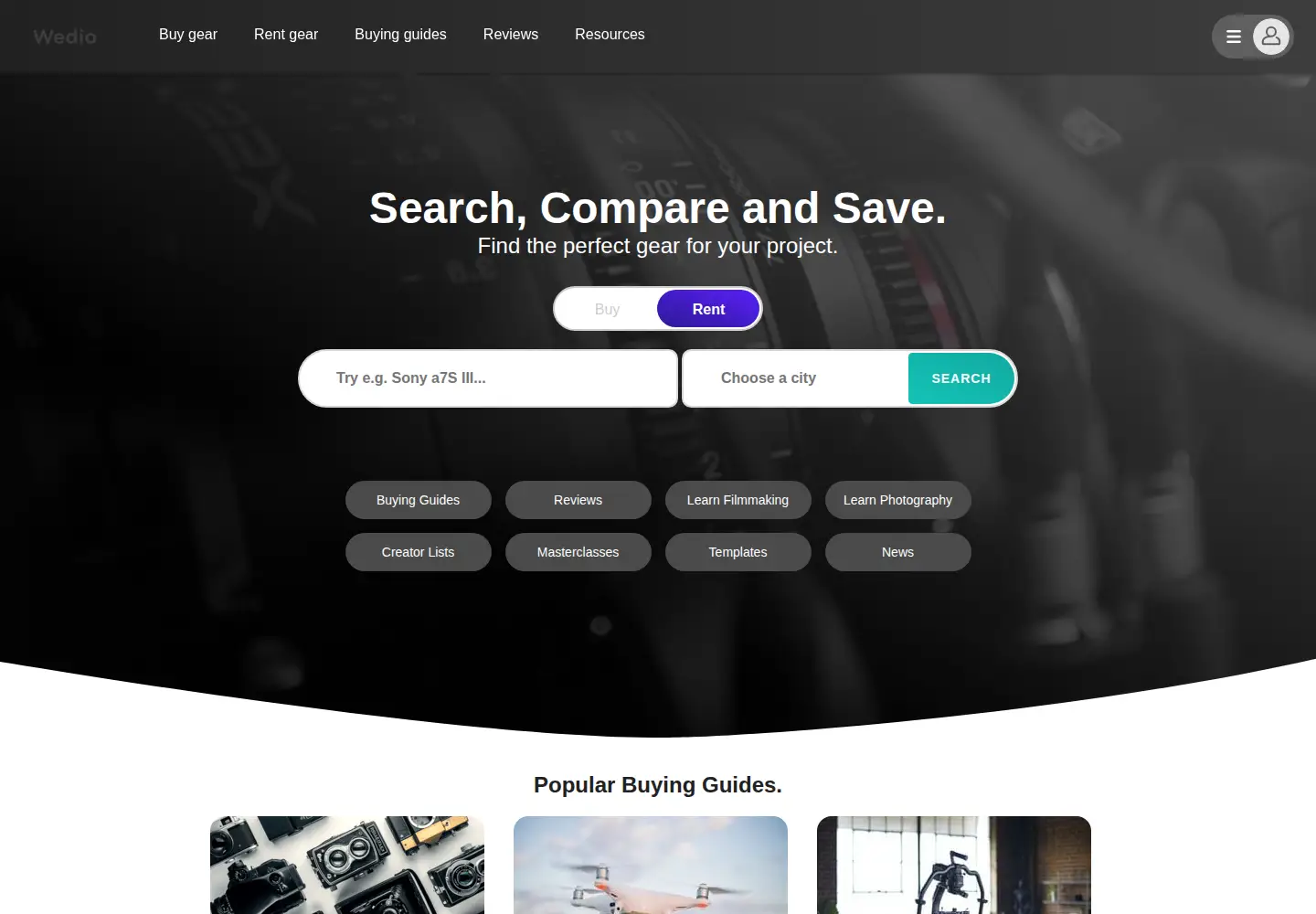 Screenshot of wedio.com