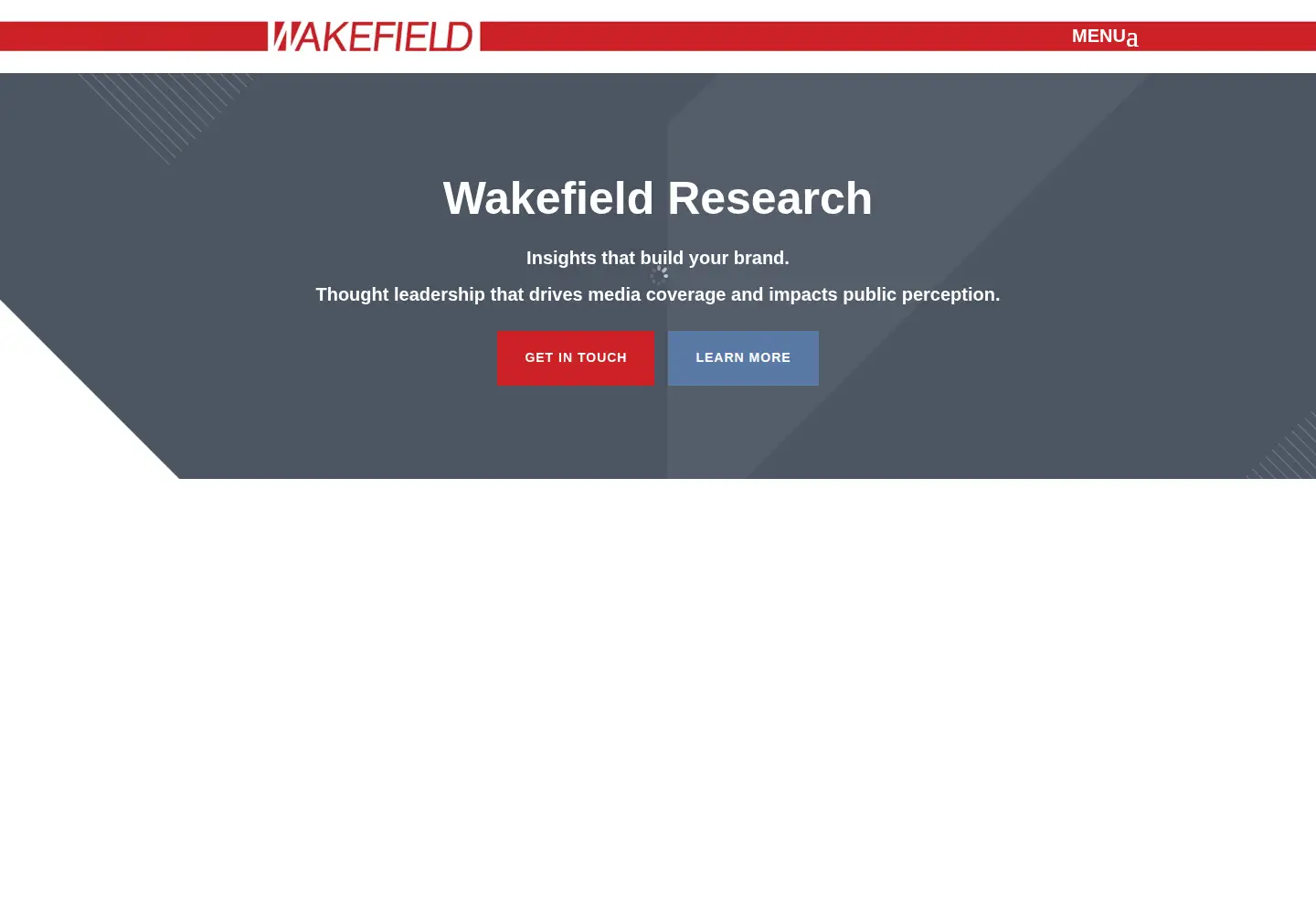 Screenshot of wakefieldresearch.com