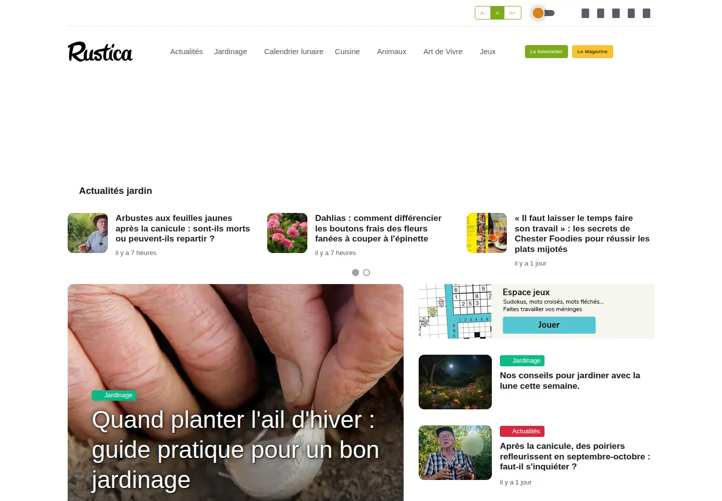 Screenshot of rustica.fr