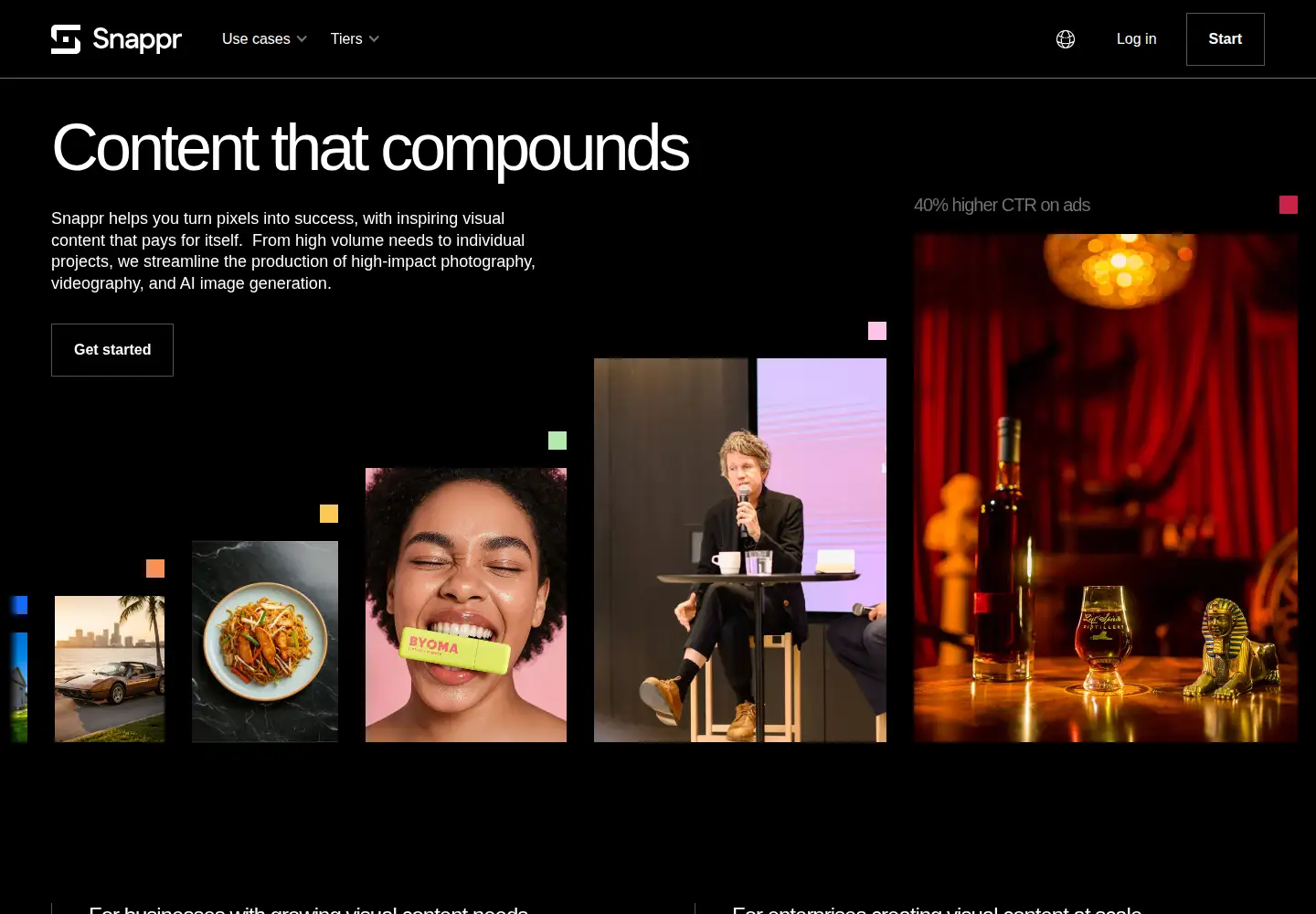 Screenshot of snappr.com