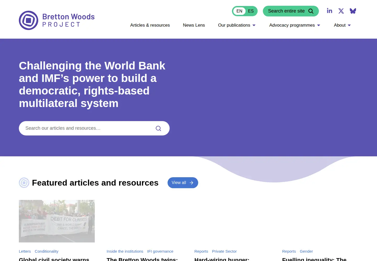 Screenshot of brettonwoodsproject.org