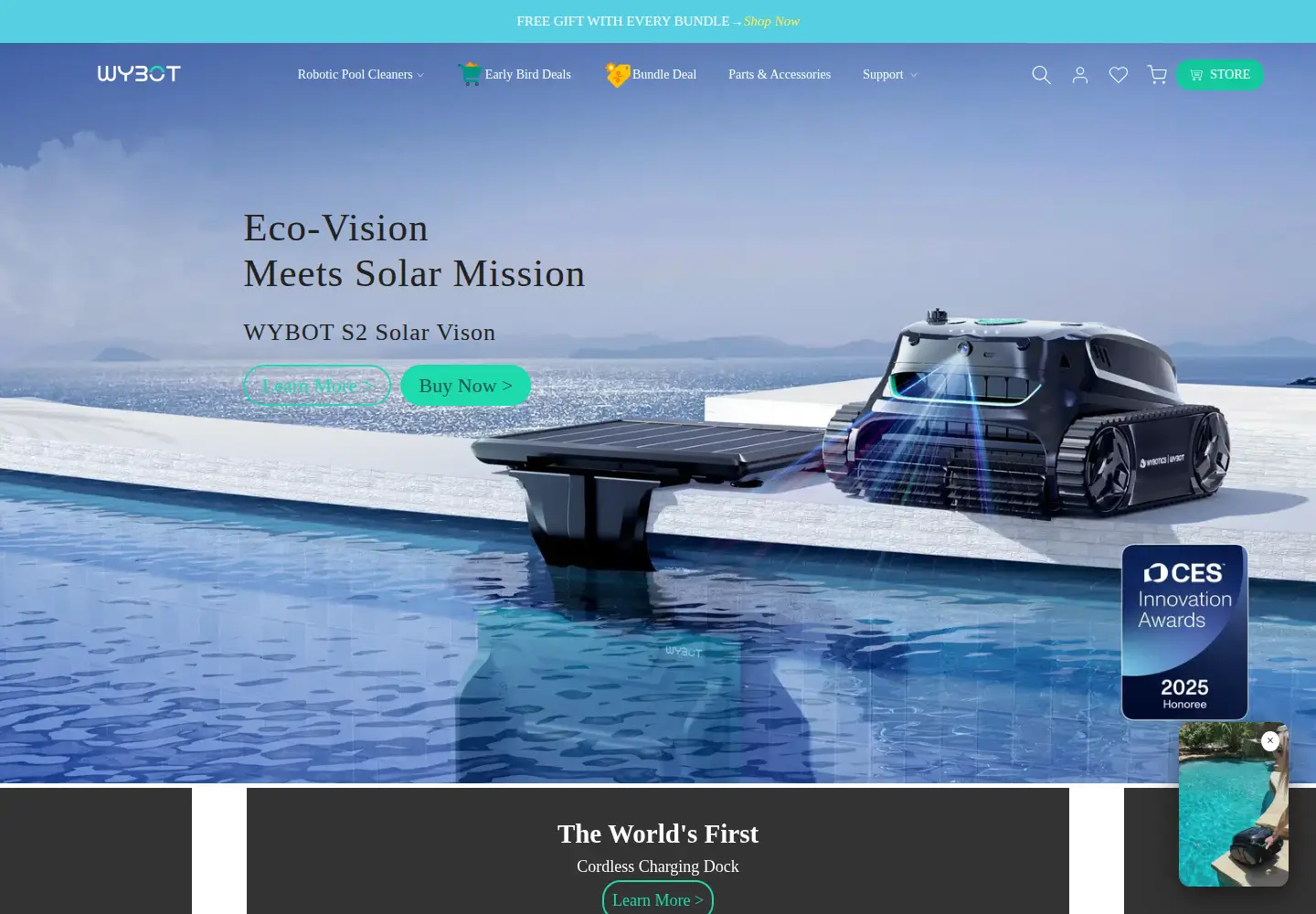 Screenshot of wybotpool.com