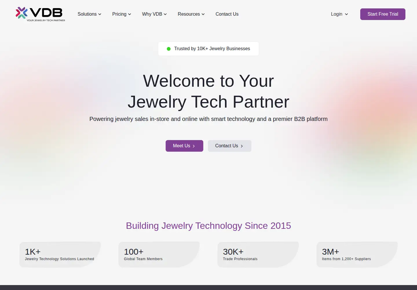 Screenshot of vdbapp.com