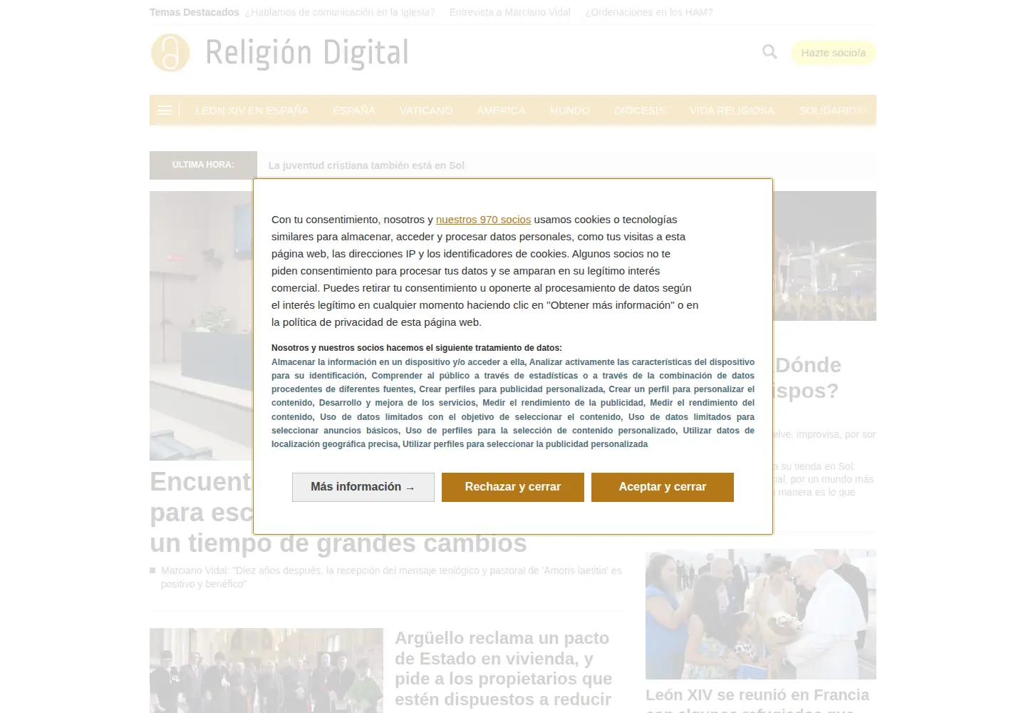 Screenshot of religiondigital.org