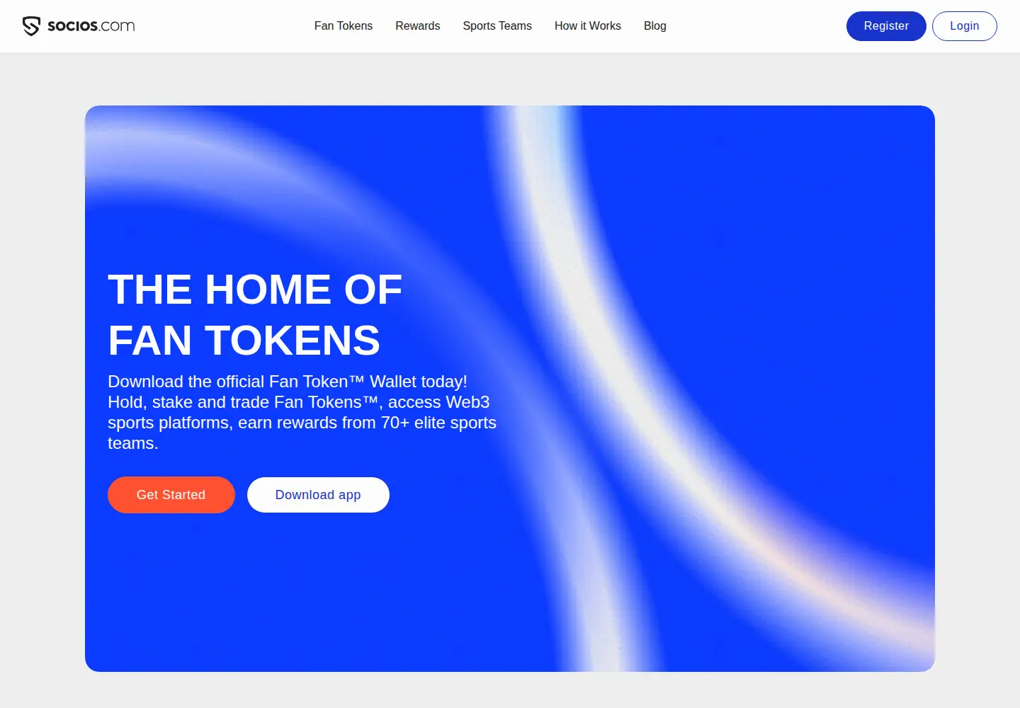 Screenshot of socios.com