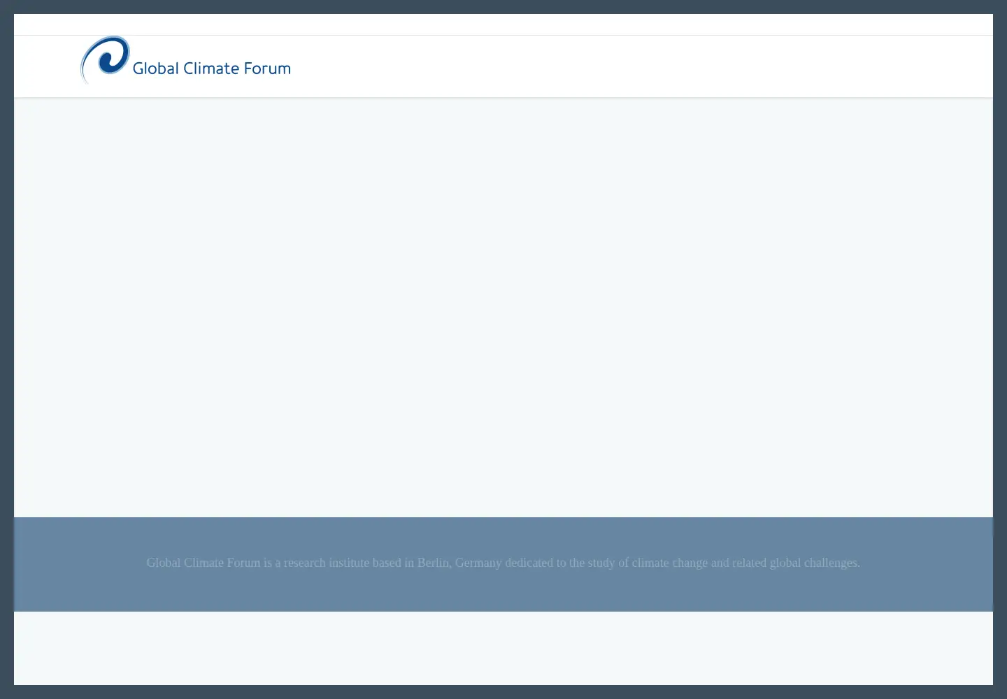 Screenshot of globalclimateforum.org