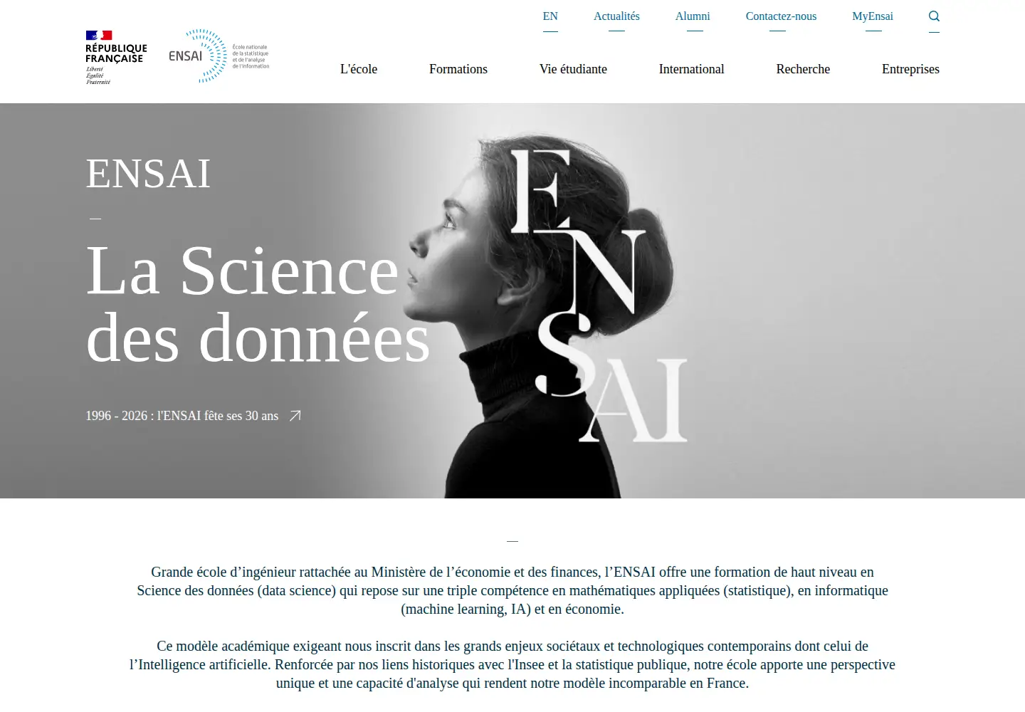 Screenshot of ensai.fr