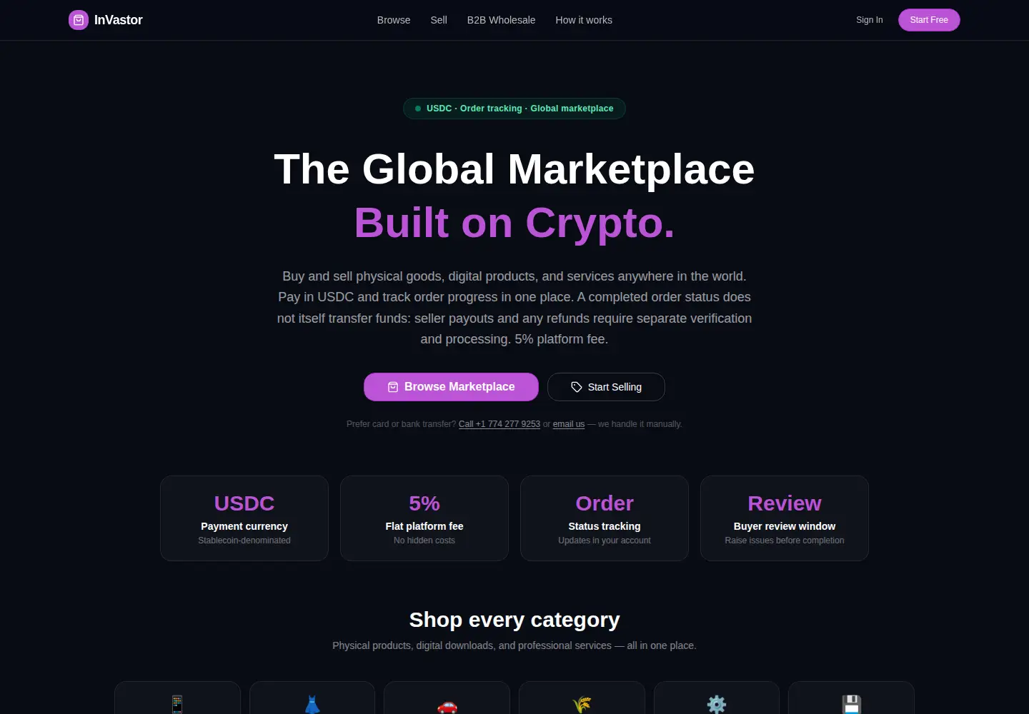 Screenshot of invastor.com