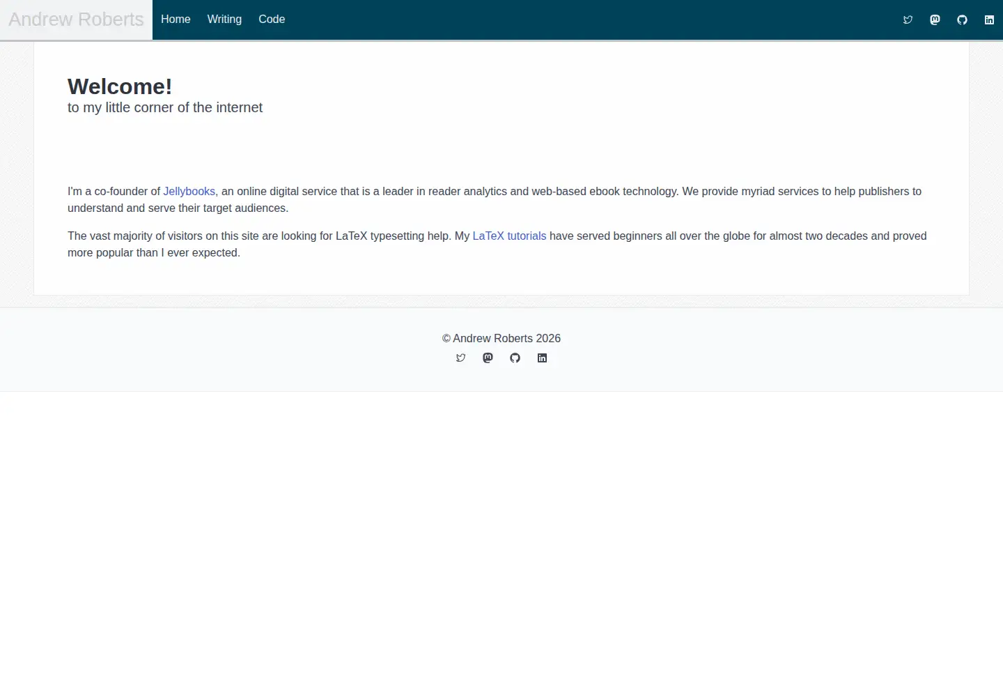 Screenshot of andy-roberts.net