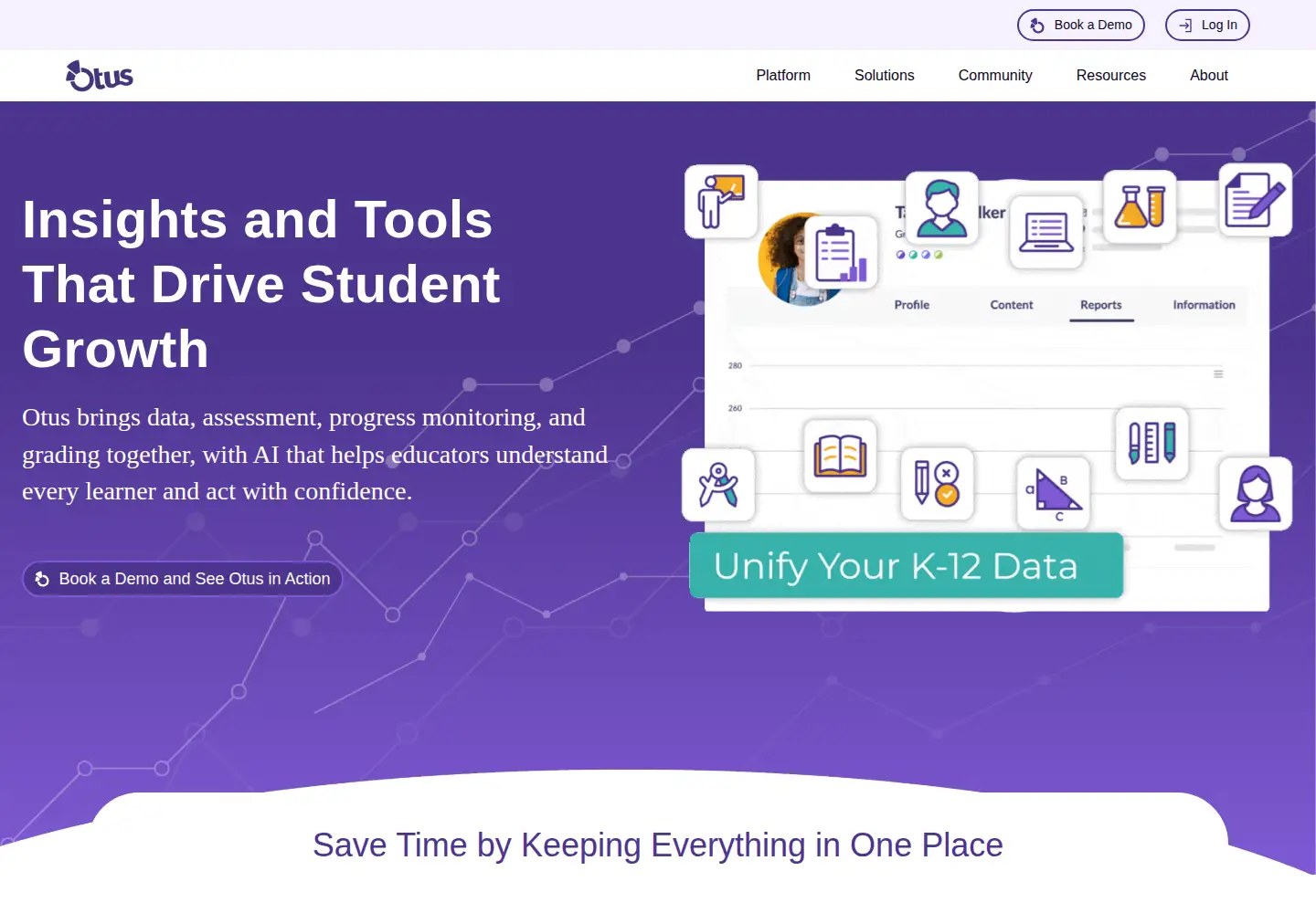 Screenshot of otus.com