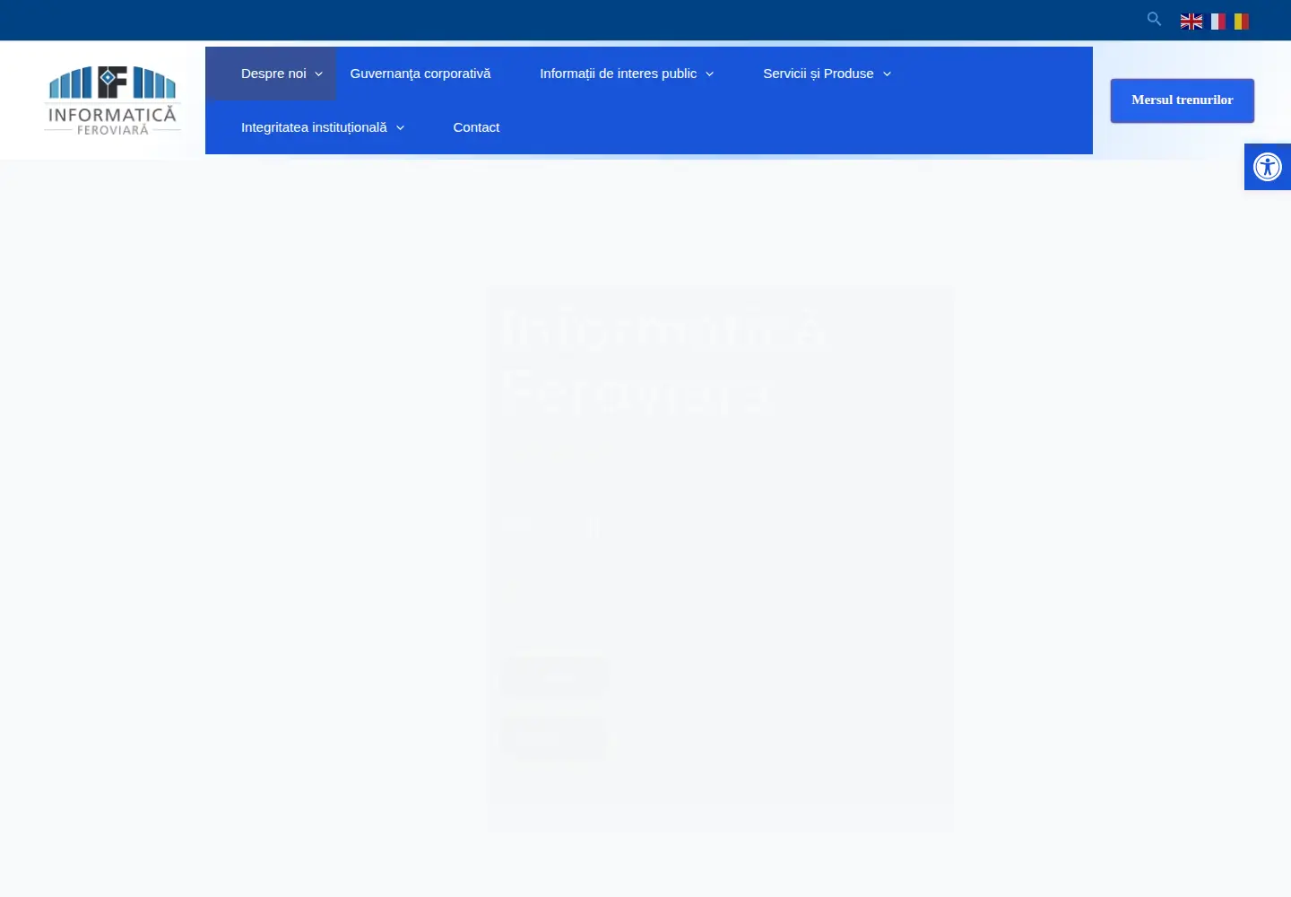 Screenshot of infofer.ro