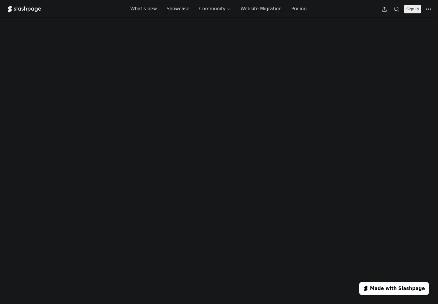 Screenshot of slashpage.com