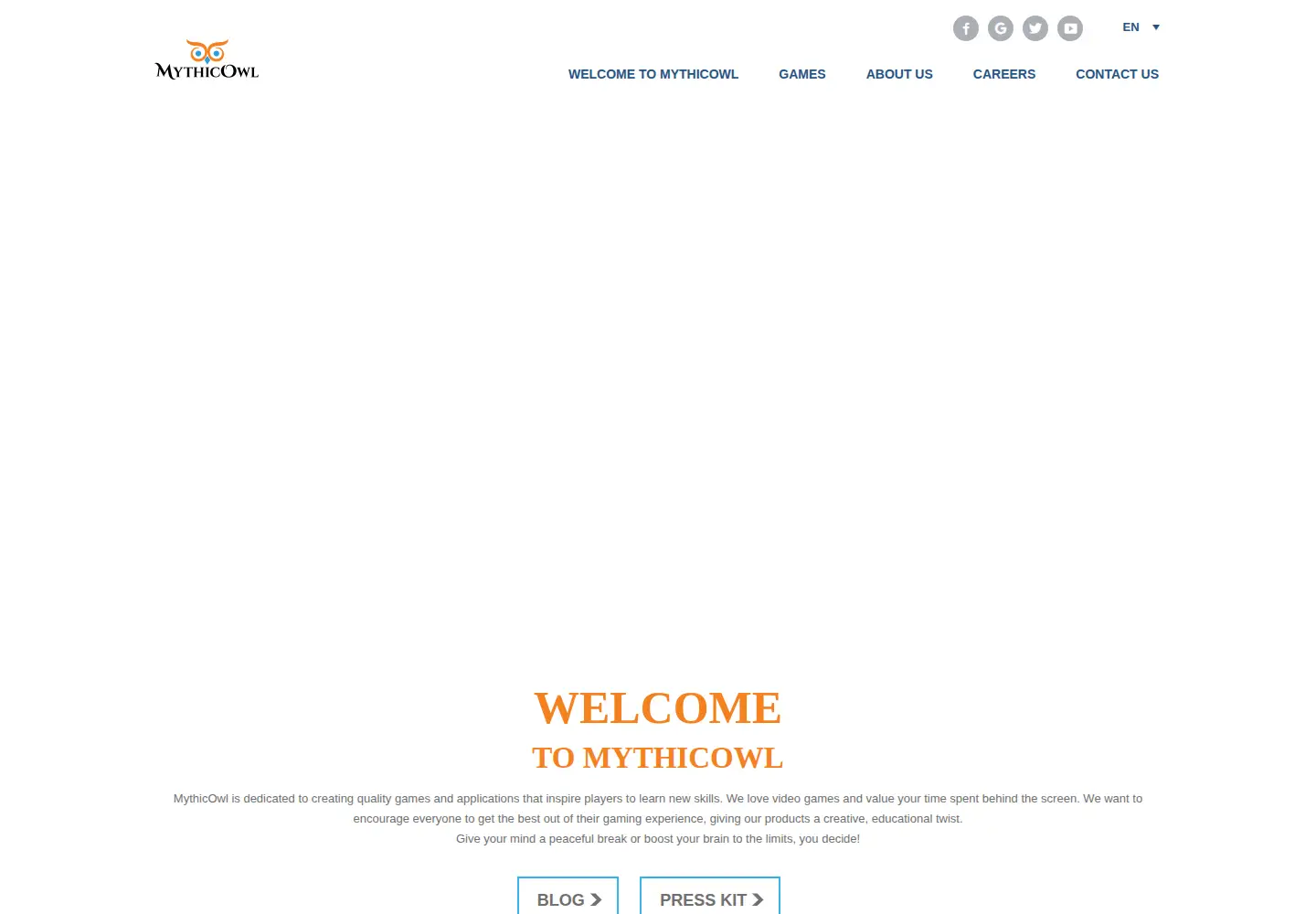 Screenshot of mythicowl.com