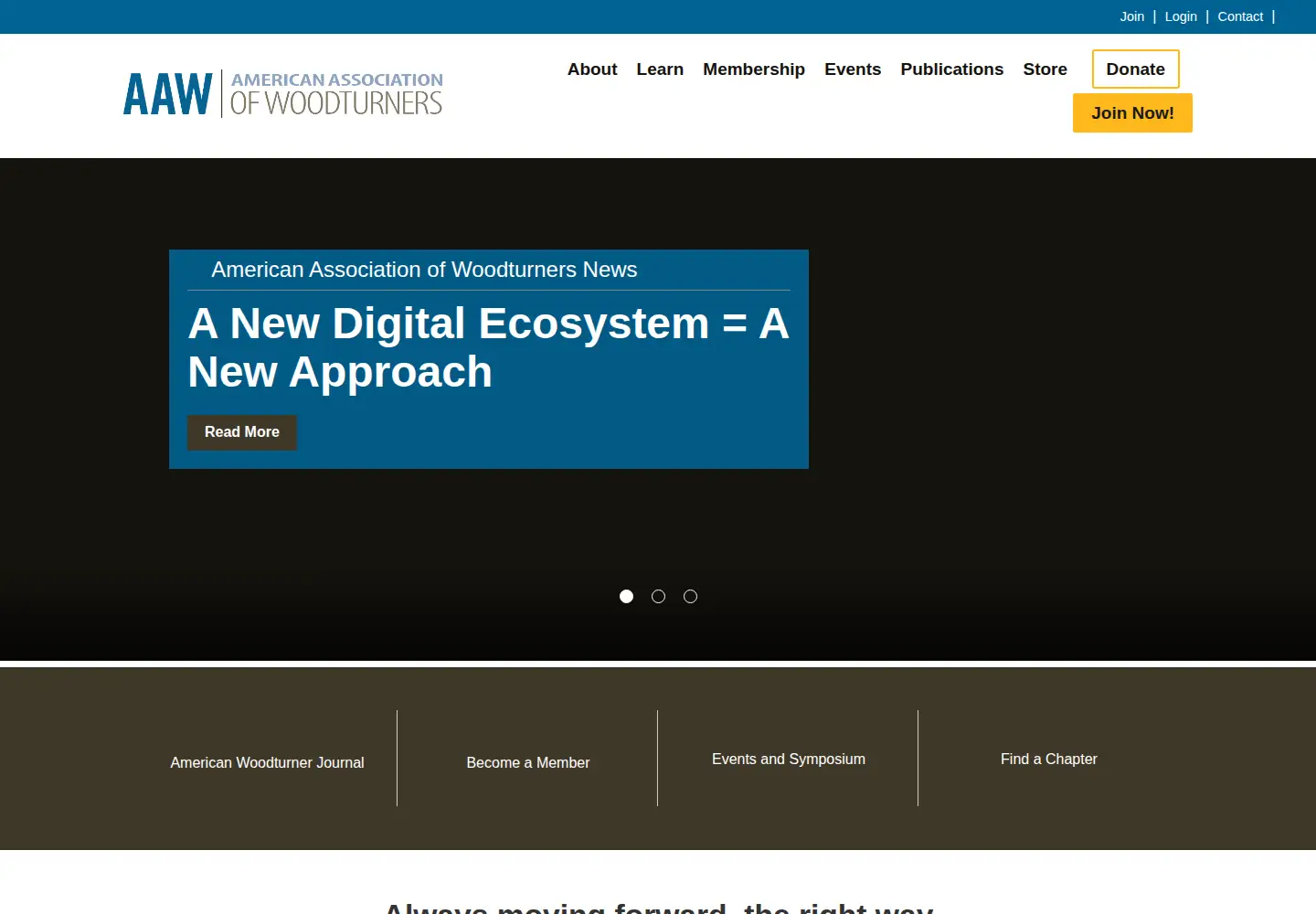 Screenshot of woodturner.org