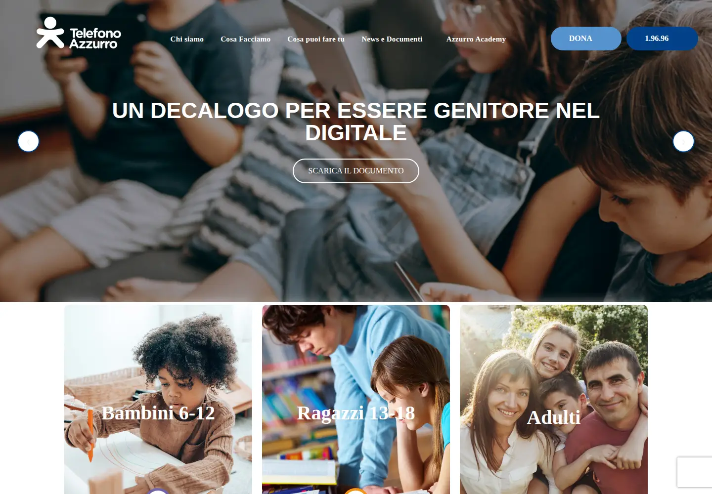Screenshot of azzurro.it