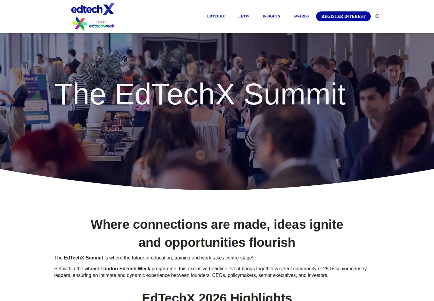 Screenshot of edtechxeurope.com