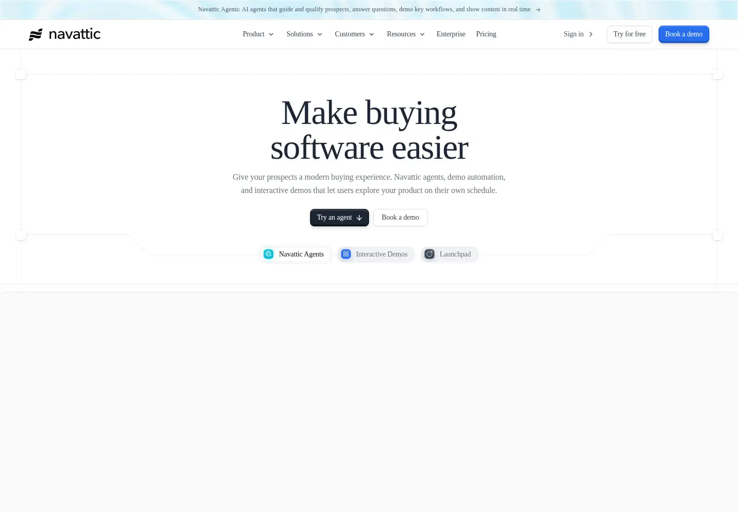 Screenshot of navattic.com