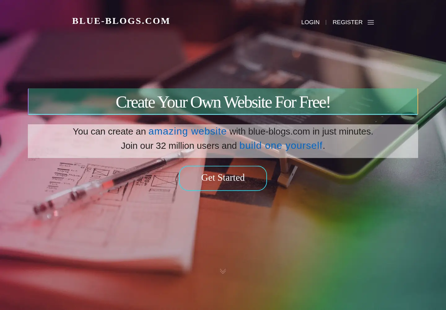 Screenshot of blue-blogs.com