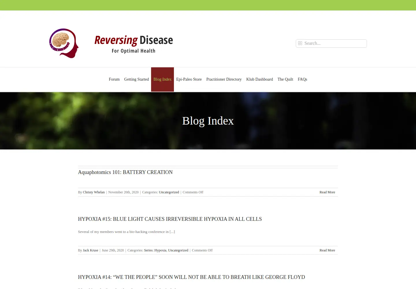 Screenshot of jackkruse.com