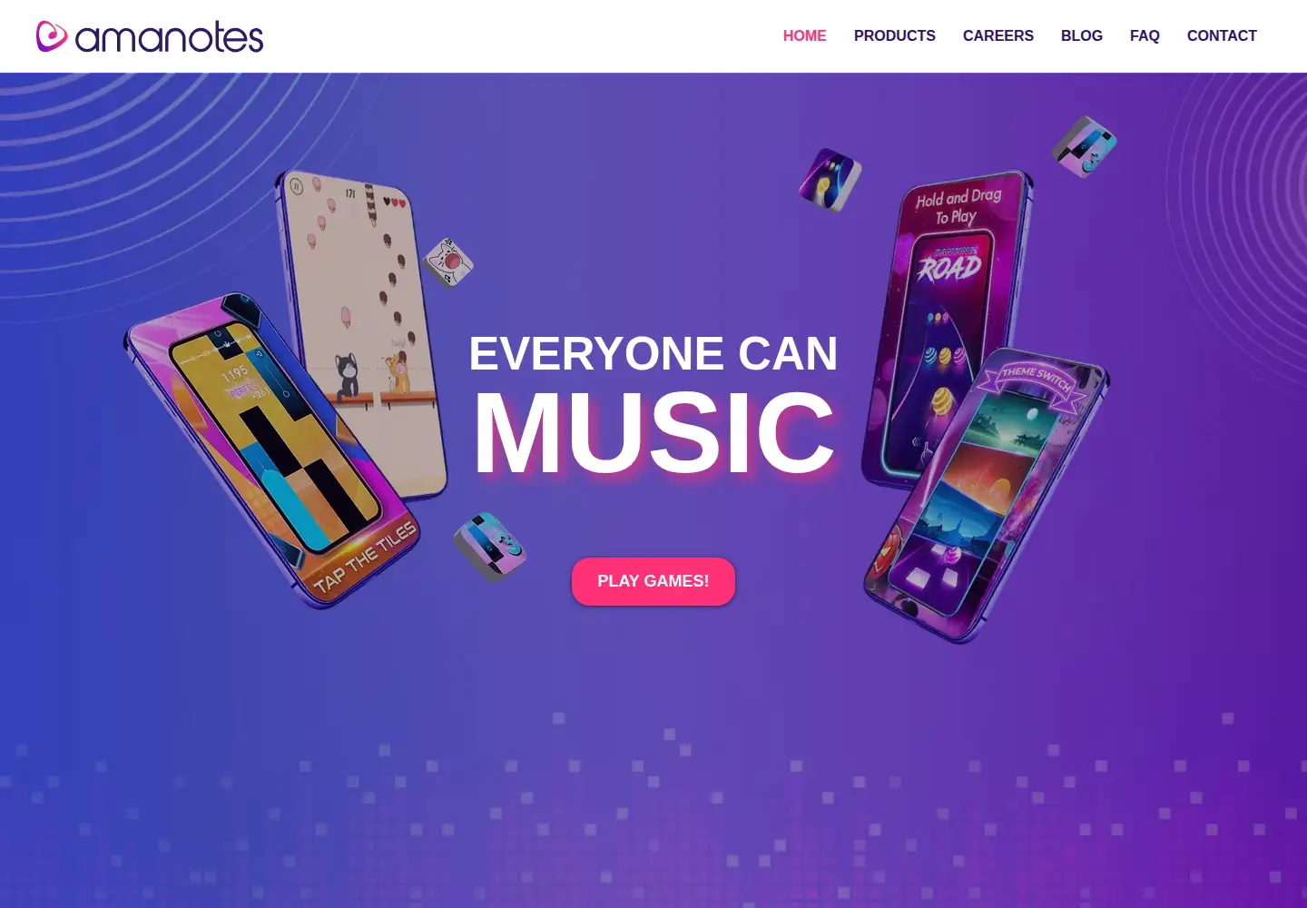 Screenshot of amanotes.com