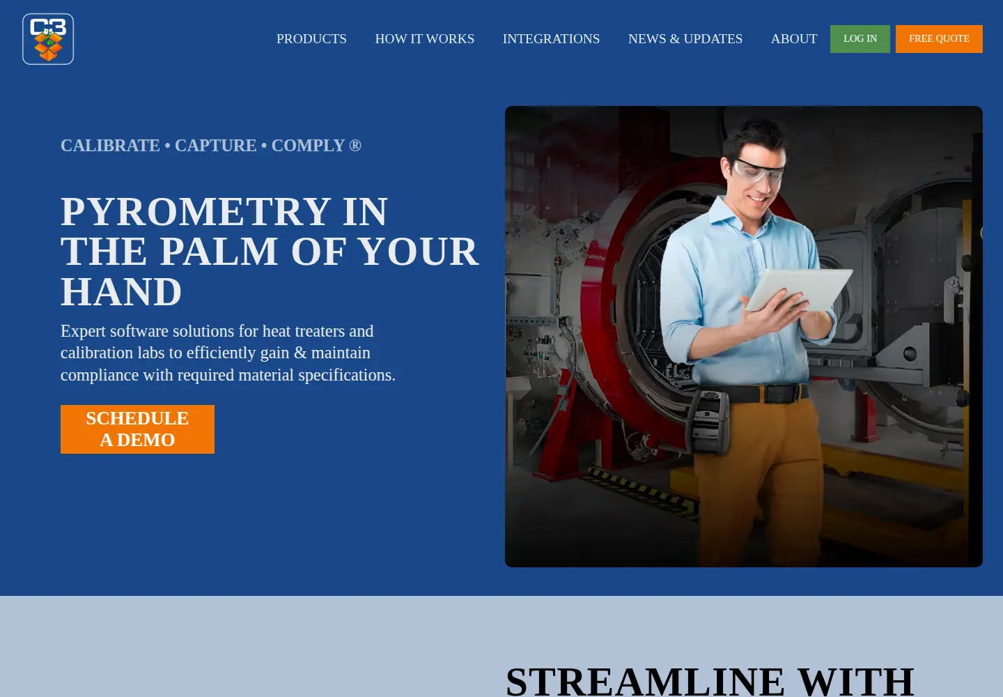 Screenshot of c3data.com