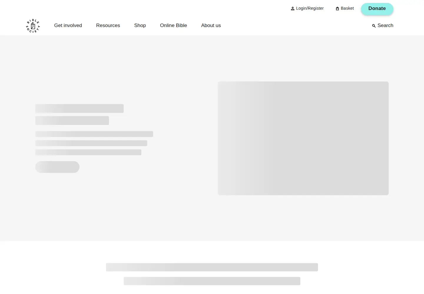 Screenshot of biblesociety.org.uk