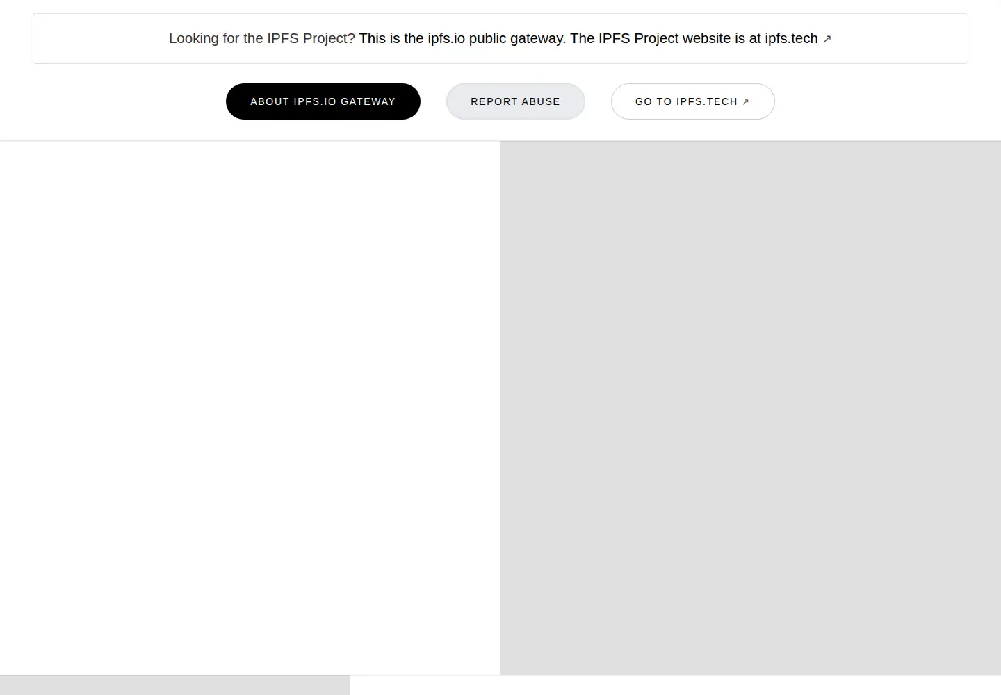 Screenshot of ipfs.io
