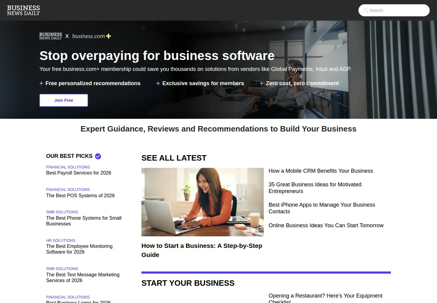 Screenshot of businessnewsdaily.com