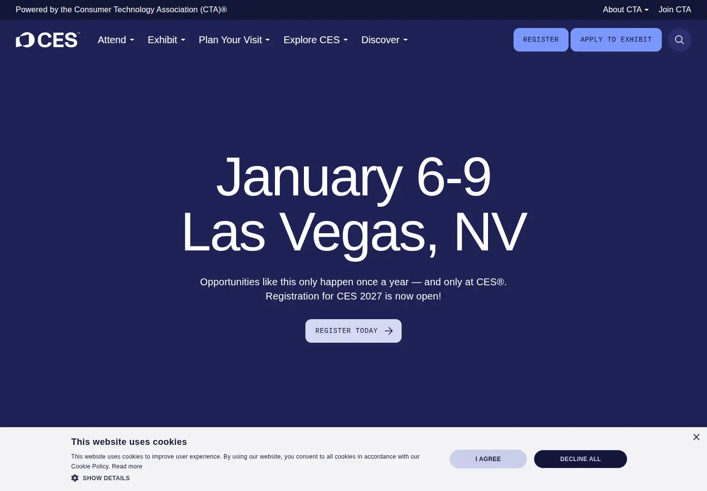 Screenshot of ces.tech