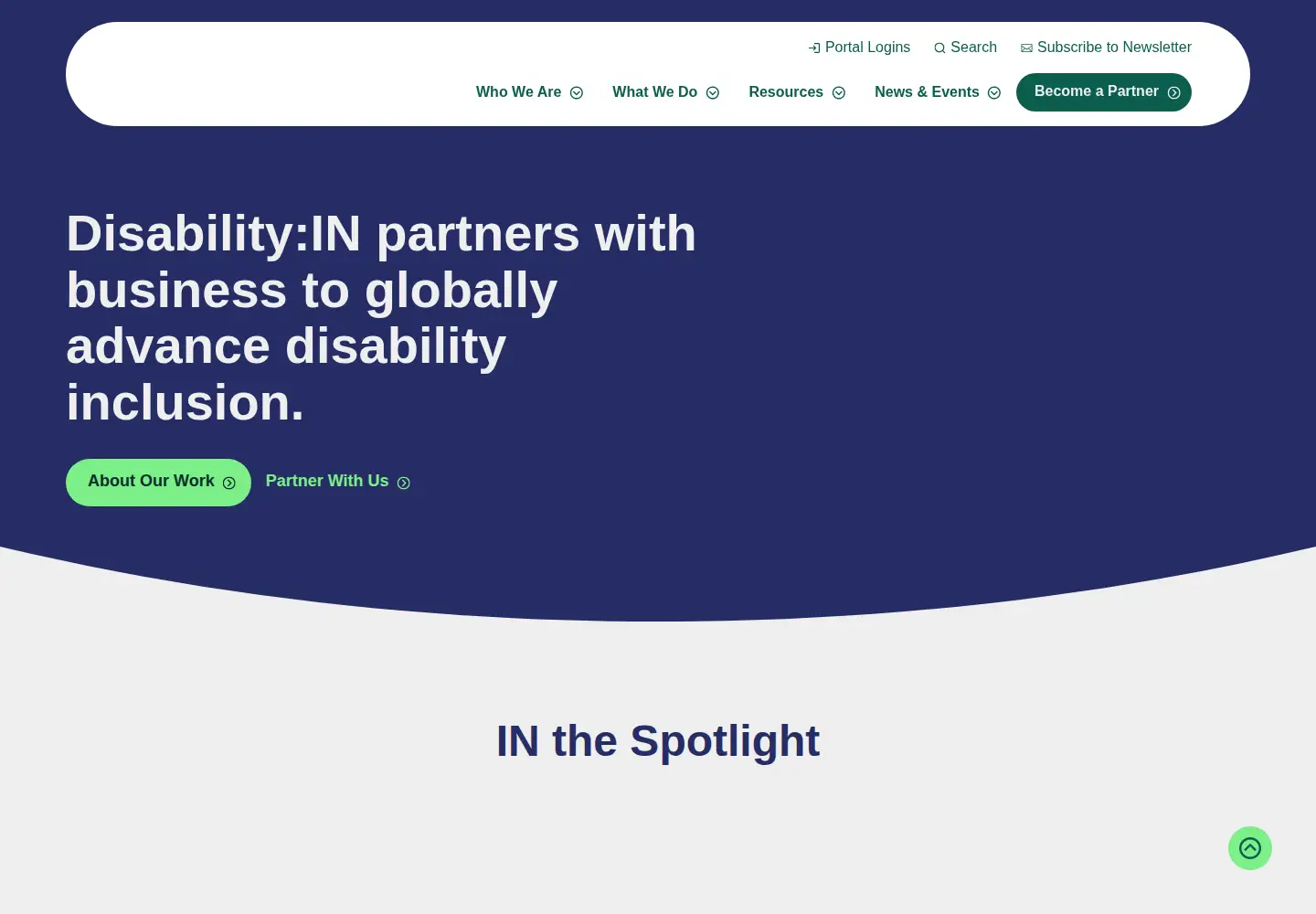 Screenshot of disabilityin.org