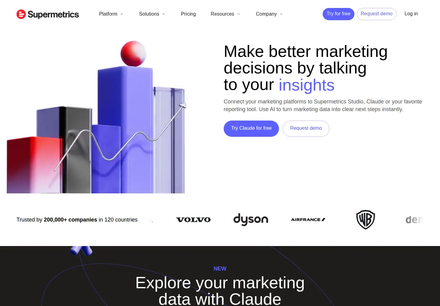 Screenshot of supermetrics.com