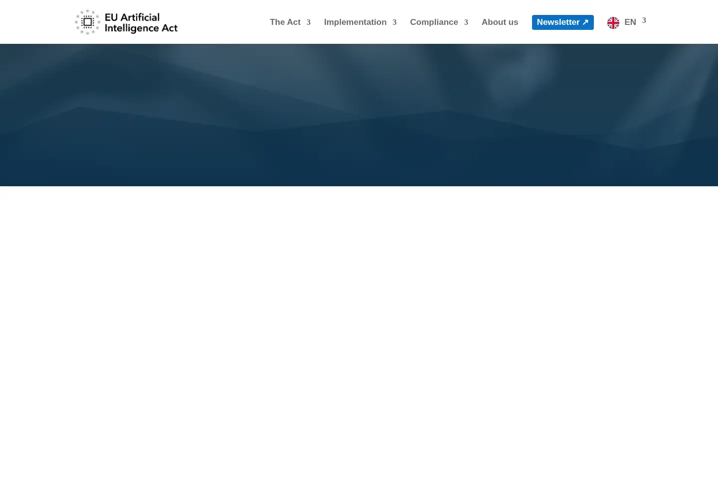 Screenshot of artificialintelligenceact.eu
