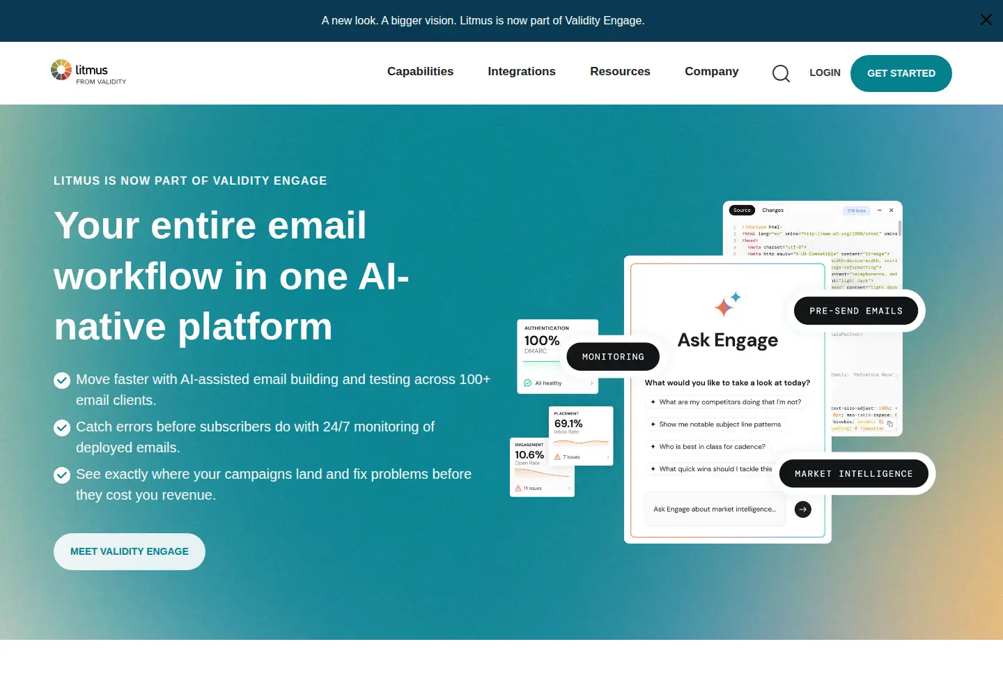 Screenshot of litmus.com