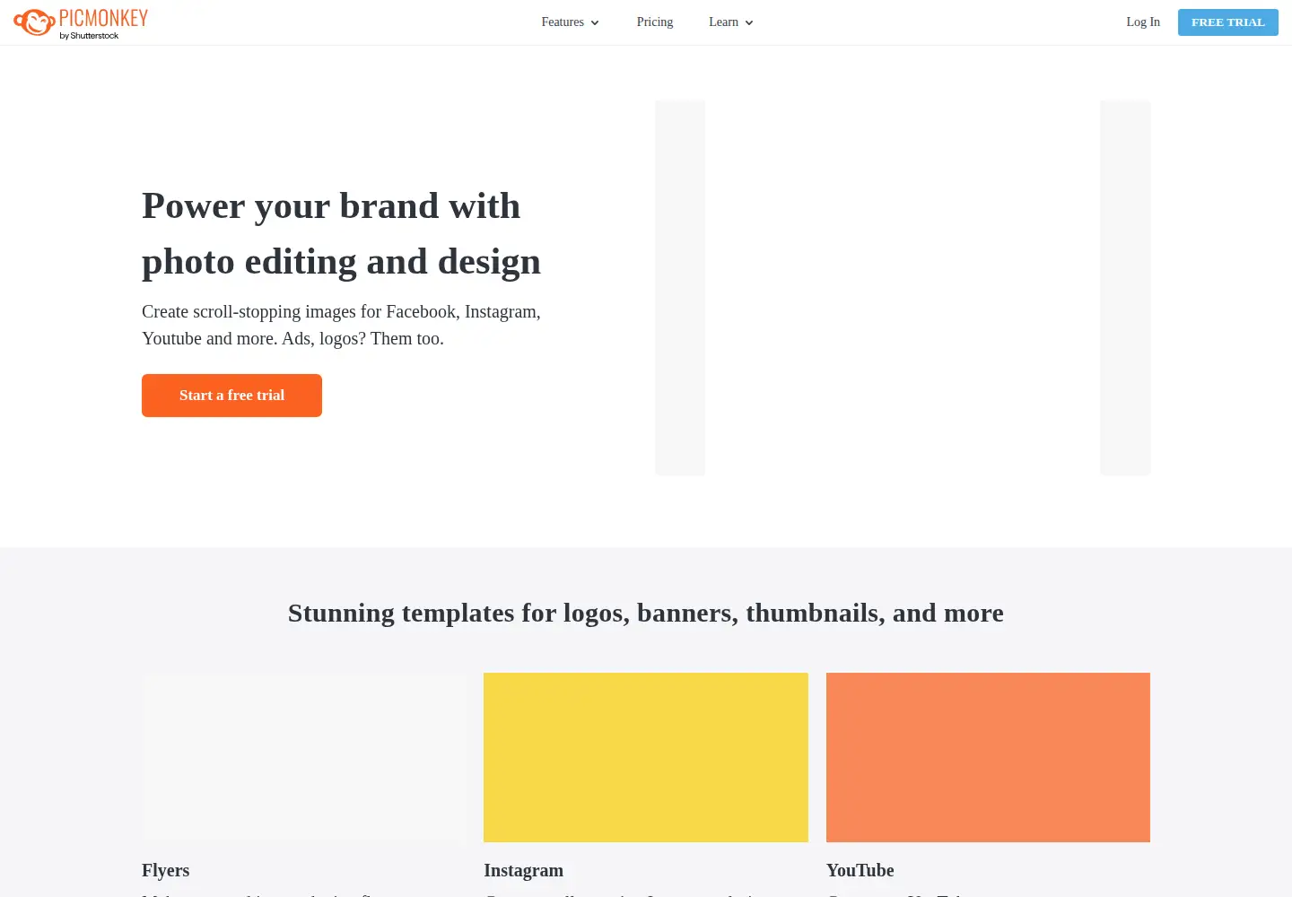 Screenshot of picmonkey.com