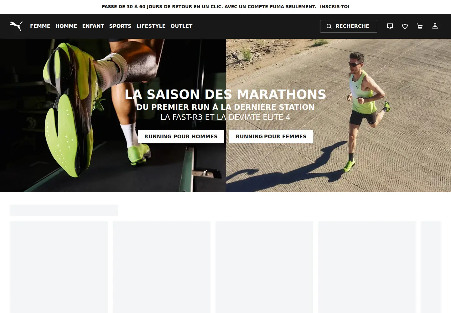 Screenshot of puma.com