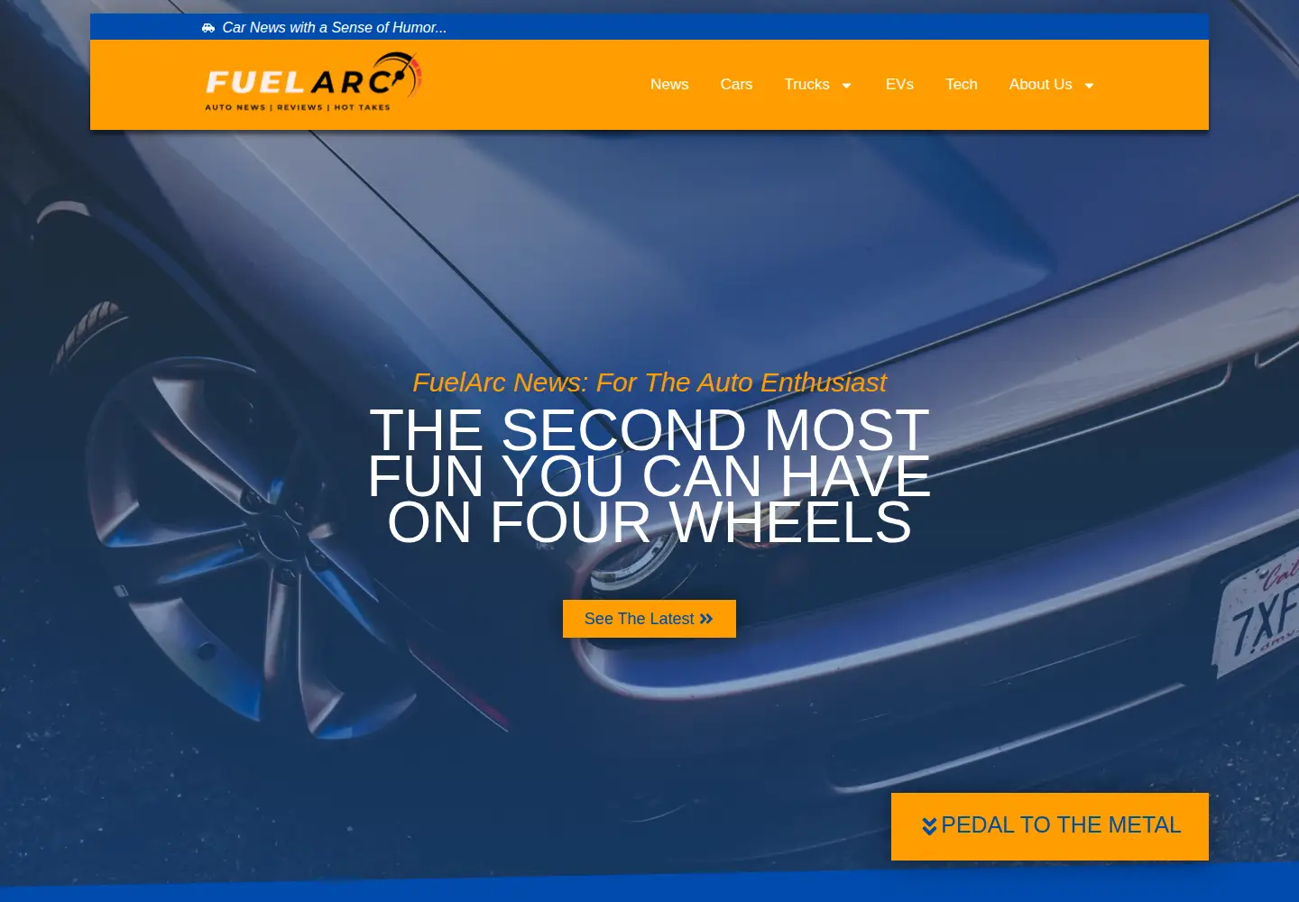 Captured homepage of fuelarc.com in the current scan