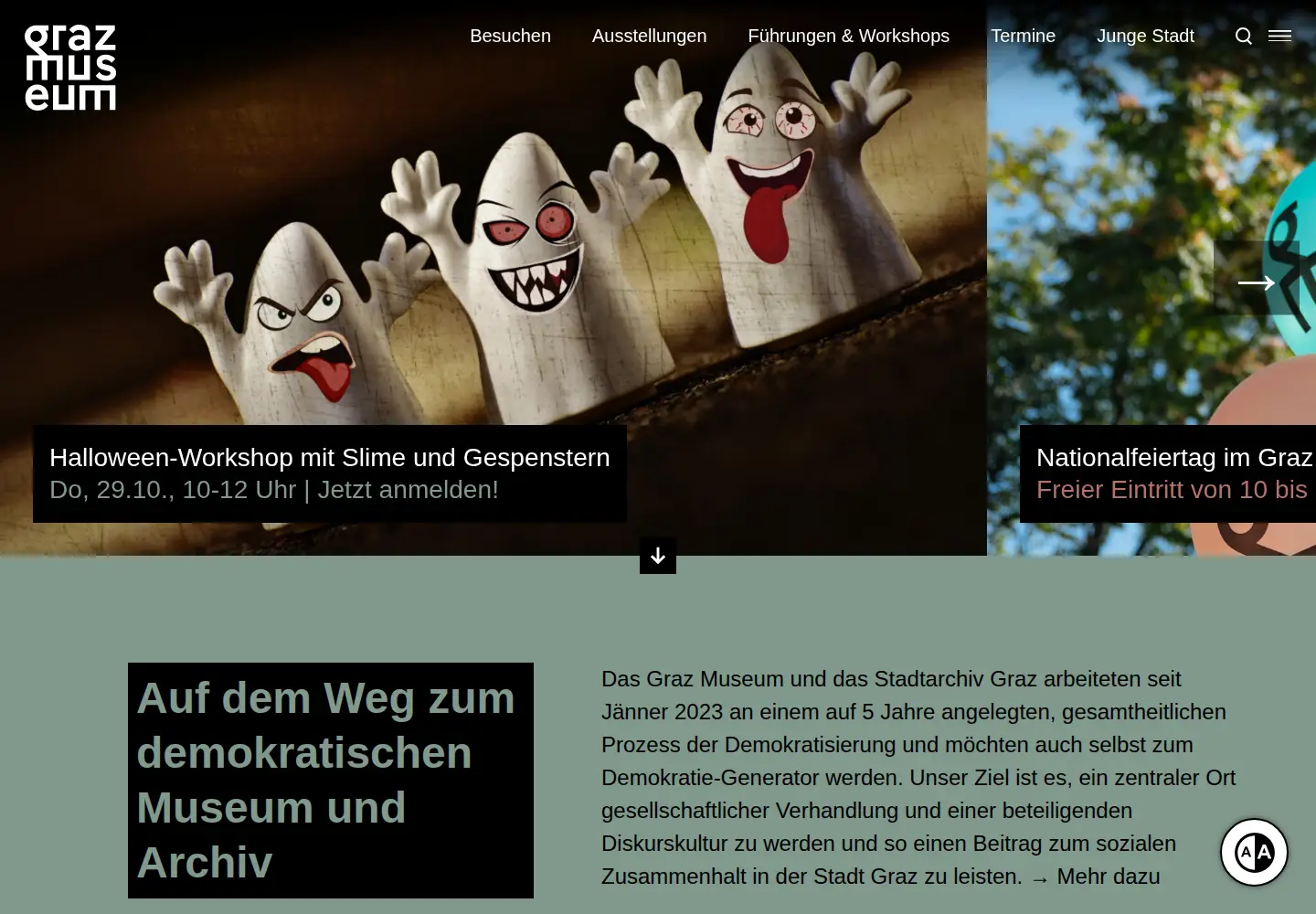 Screenshot of grazmuseum.at