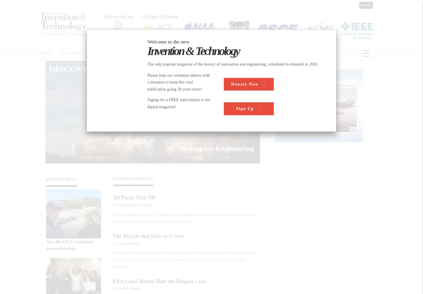 Screenshot of inventionandtech.com