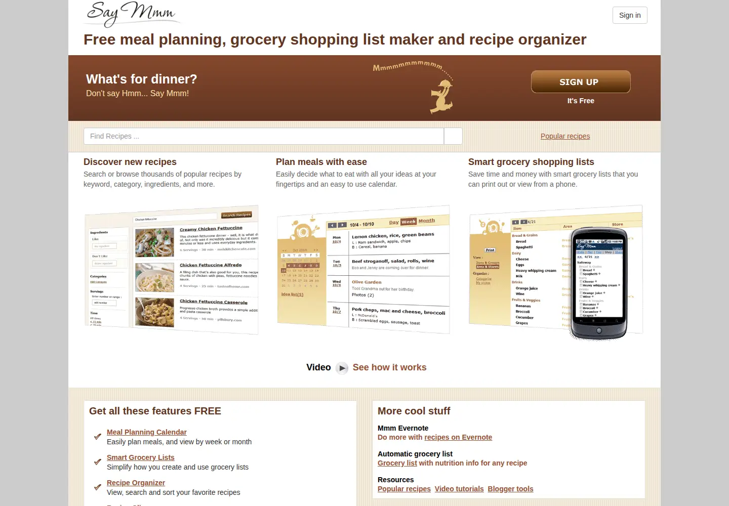Captured homepage of saymmm.com in the current scan