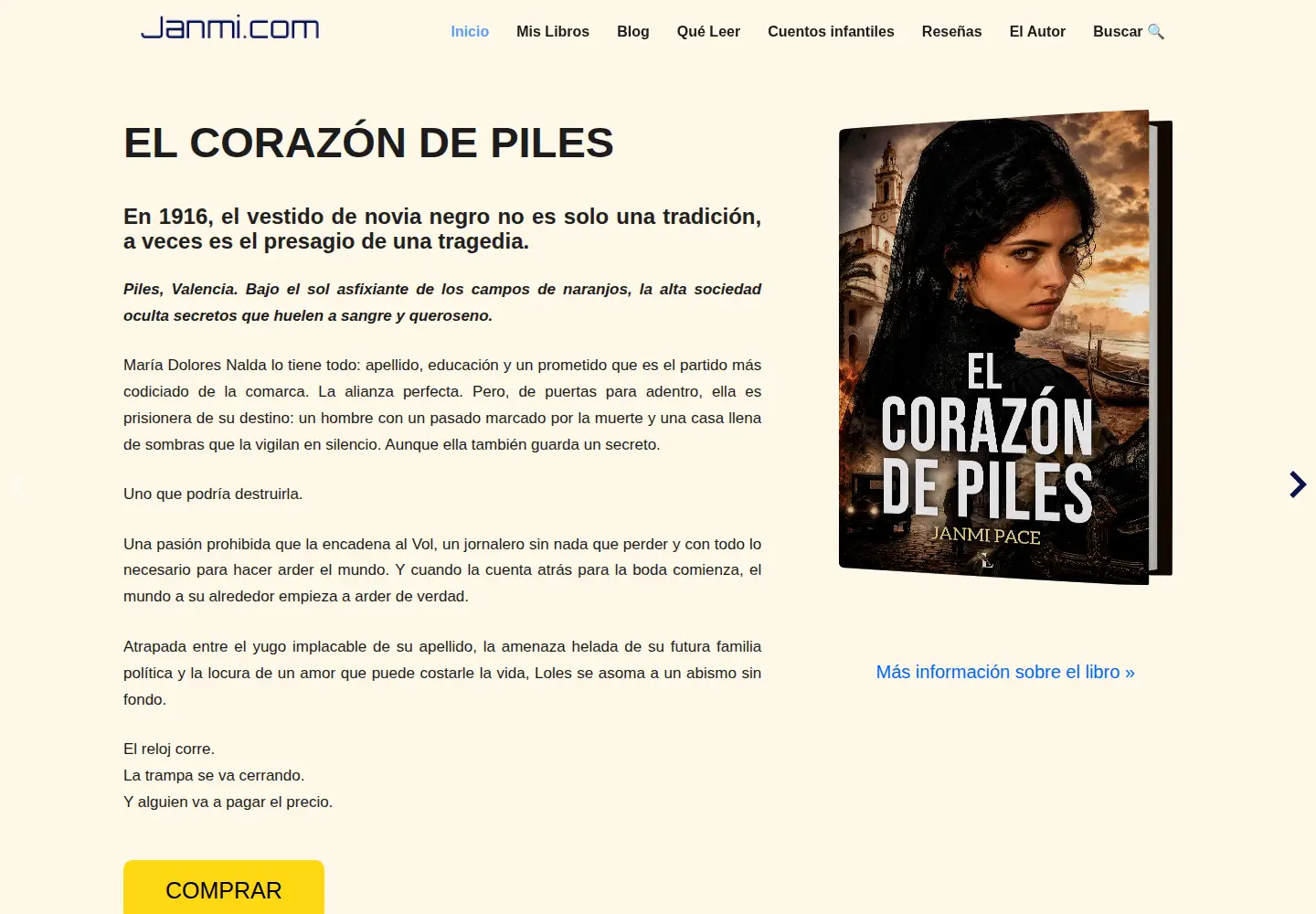 Captured homepage of janmi.com in the current scan