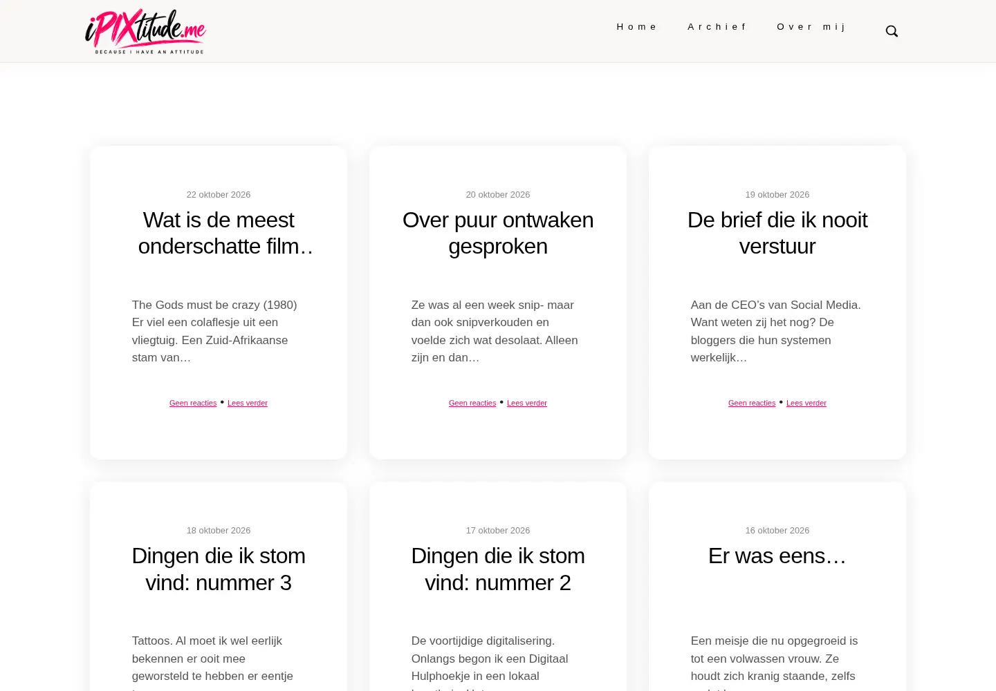Screenshot of mightymusings.nl