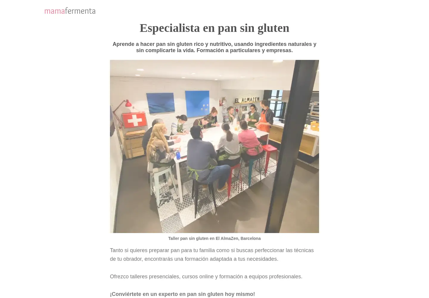 Screenshot of mamafermenta.com