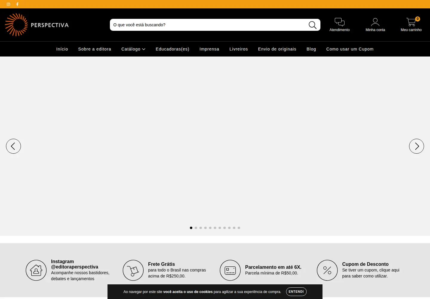 Screenshot of editoraperspectiva.com.br
